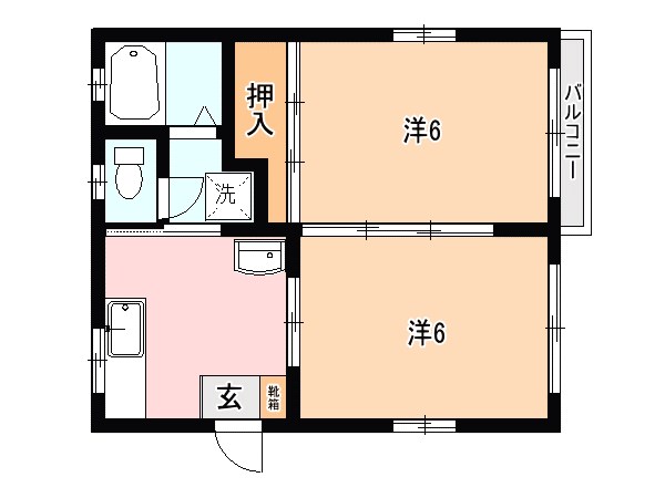 ルネッサンス21 101号室 間取り