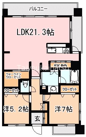 クレアホームズ鹿児島中央プレミアム 間取り図