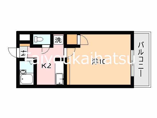 シェソワ 405号室 間取り