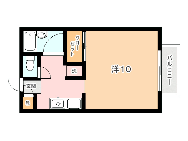 ヴィサージュJ J08号室 間取り