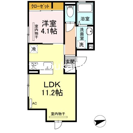 フェリシア荒田八幡 間取り