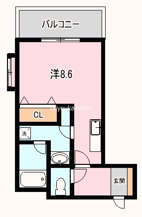 カルディナーレ中洲 間取り図