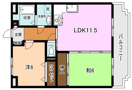 スリーリング 302号室 間取り