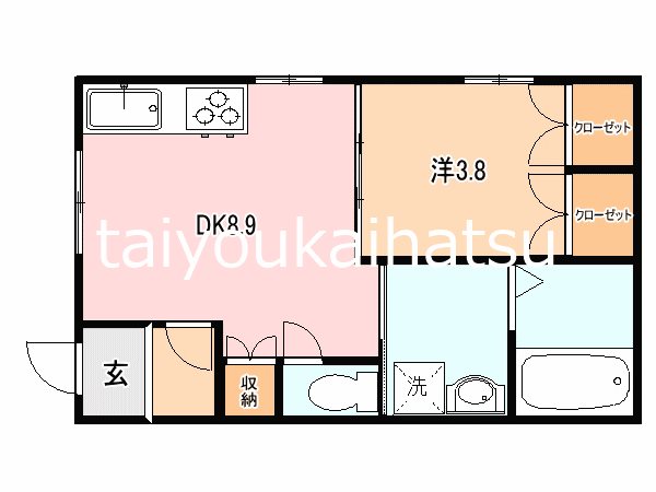 ラフィーネF 101号室 間取り