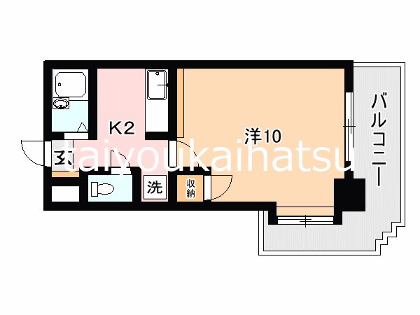 シェソワ 201号室 間取り
