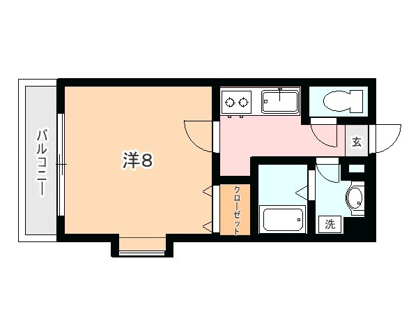 コアビル 203号室 間取り