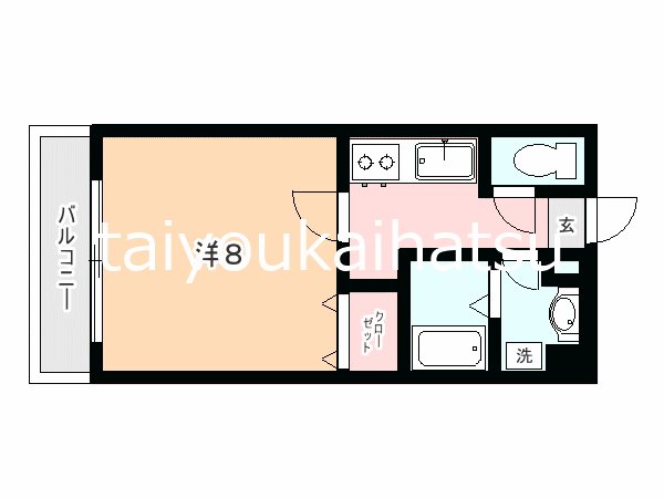 コアビル 203号室 間取り