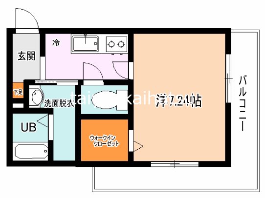 AS武 103号室 間取り