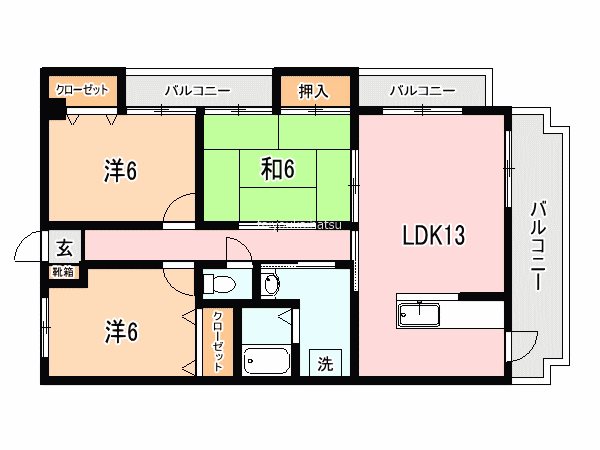 レクエルド・アイ 301号室 間取り