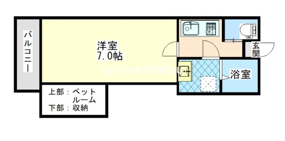 エクレール二軒茶屋  203号室 間取り
