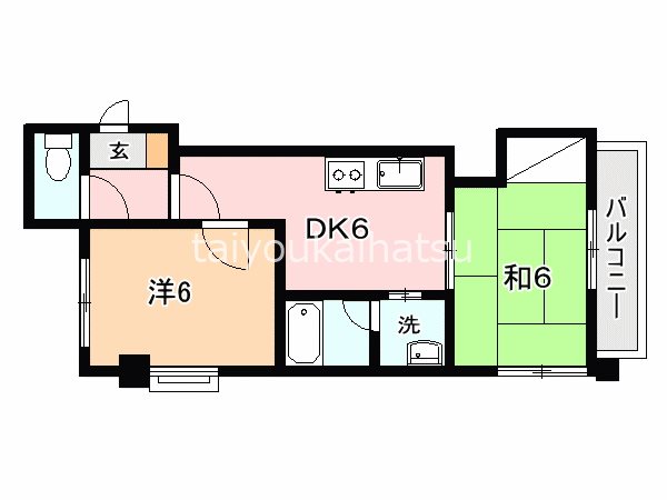 サンパティーク東郡元 501号室 間取り