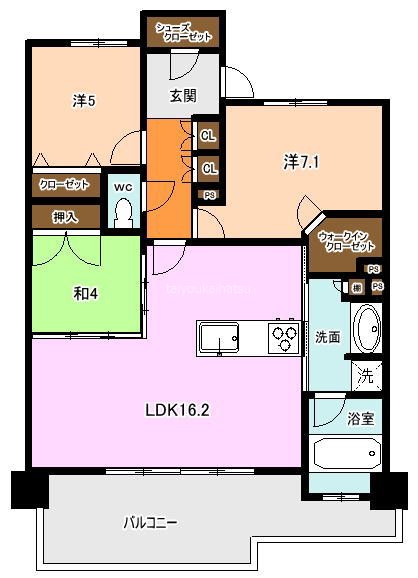 サンパーク東郡元 間取り図