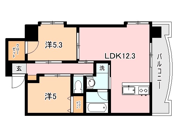 SAI宇宿 間取り図
