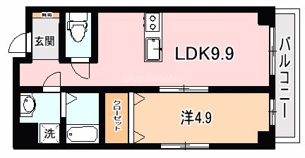 CH 603号室 間取り