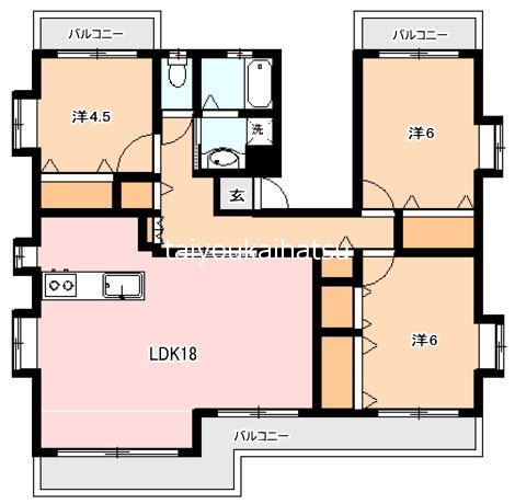 アイランドKK 301号室 間取り