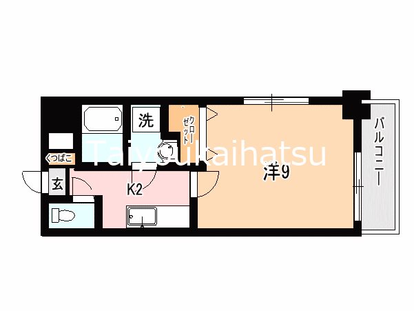 ブルーアイズ中央 603号室 間取り