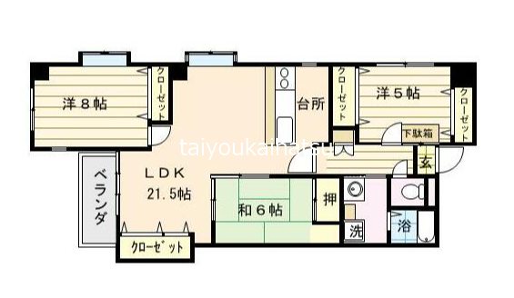 サンステージ荒田  間取り図