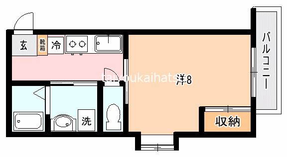 イリスパイラブライト　みずほ通り 305号室 間取り