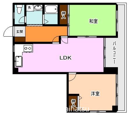 フォレスタビル 401号室 間取り