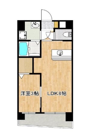 ソレイル鴨池 303号室 間取り