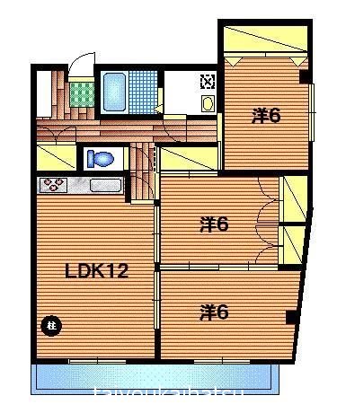 イモーレ荒田 201号室 間取り