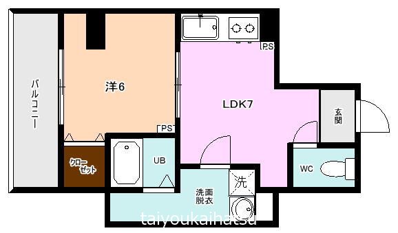 宇宿川平ビル 501号室 間取り