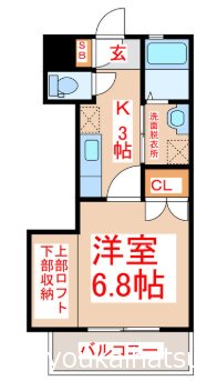 MARE谷山 303号室 間取り