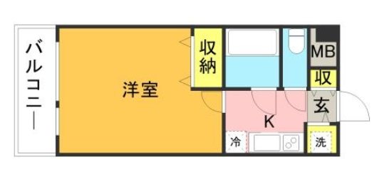 メゾンド城西 109号室 間取り