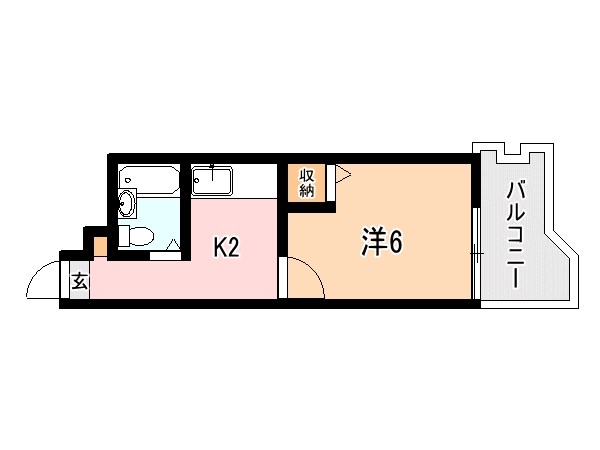 第一川路ビル  308号室 間取り