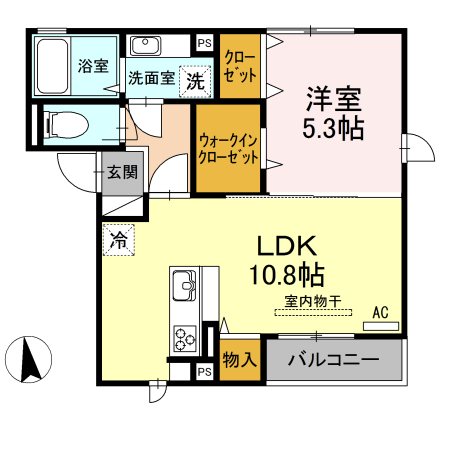 コンフォール西田 302号室 間取り