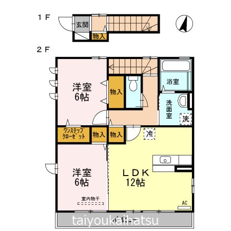 セジュールプリムラ 201号室 間取り