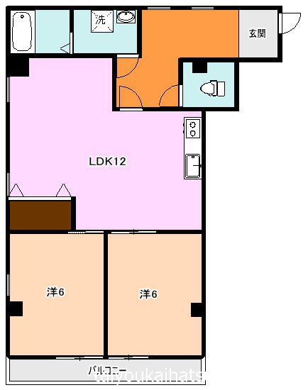 イモーレ荒田 301号室 間取り