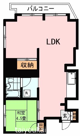 ユニオンコーポ下竜尾 405号室 間取り