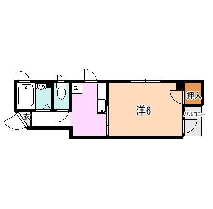 フロスト堀江 402号室 間取り