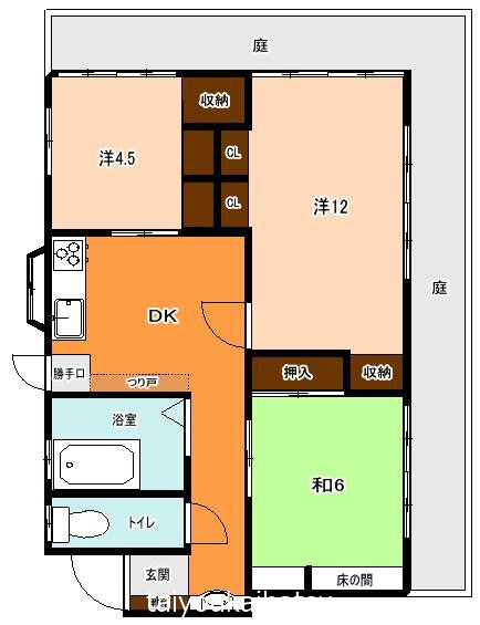 川路貸家 間取り