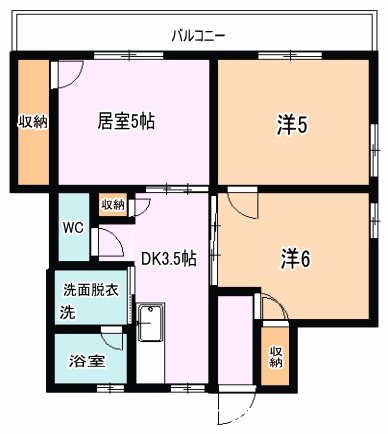 メゾンドブランシュ鴨池 間取り図