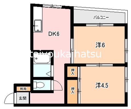 第一メゾン紫原 402号室 間取り