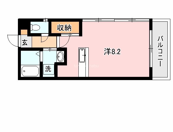 レインボー新栄 207号室 間取り