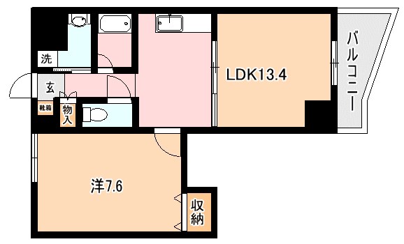 エクセラントメゾン与次郎 903号室 間取り