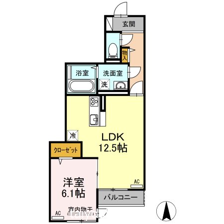 エルレープⅢ 間取り図