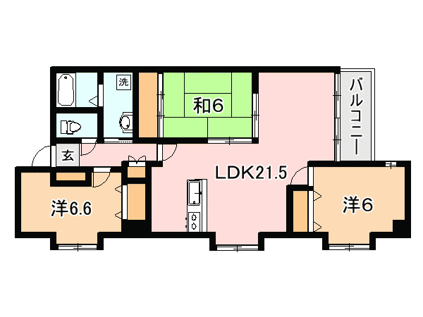 サンステージ荒田  間取り図