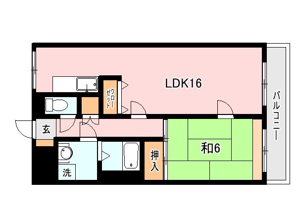DELPHI鴨池Ⅰ 間取り図