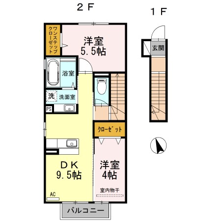 サニーハイツ 間取り図