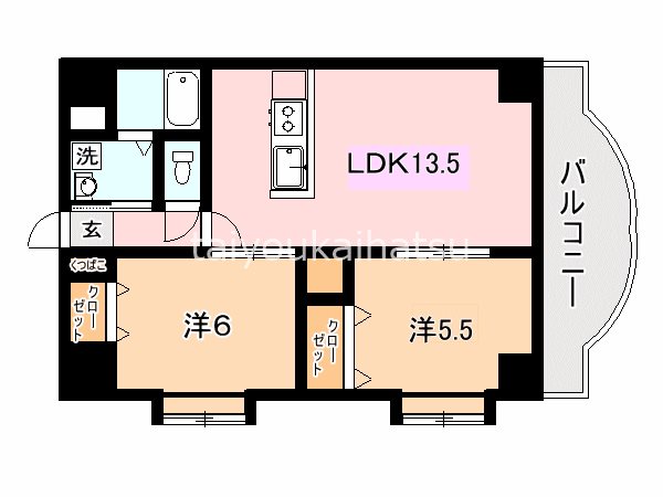 エクセラントメゾン与次郎 間取り図