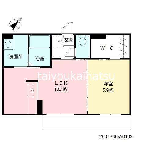 アミコート＊＊ 間取り図