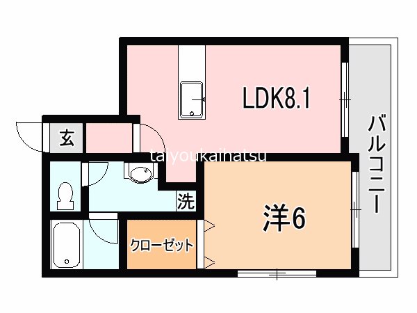 カルディナーレ中洲 間取り