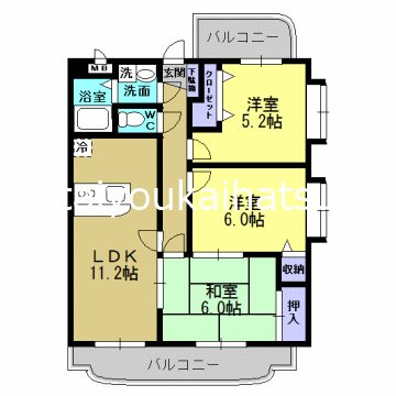 エレガンスもりぞの 間取り