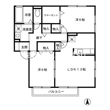グレイス田上 間取り