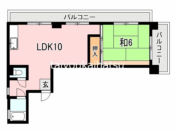 騎射場温泉ビル 間取り