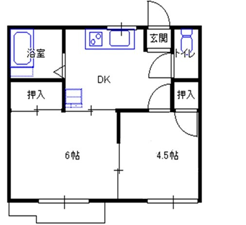 込田コーポ 間取り